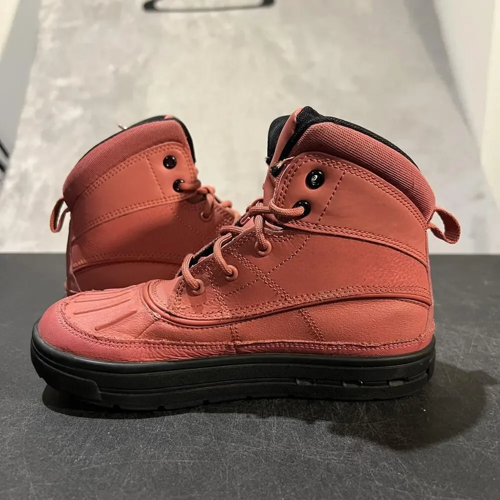 Nike ACG Boots Youth Size 2Y Orange Black Woodside 2 High Duck Boot 524873-800